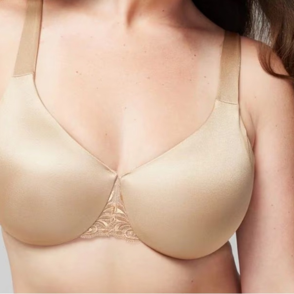 Soma 3 inch Minimizer Underwire Bra with Lace Accent Size 40D Support Lingerie